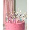 Papyrus Birthday Candles, Silver Swirl (12-Count)