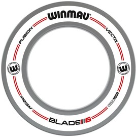 Winmau Dart Board Surround Ring - Pro Line Original White Dartboard Surround Backboard Wall Protector