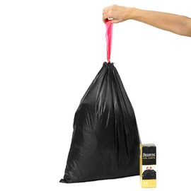 Basuritas | 70 Bolsas de Basura Medianas con cinta de cierre, 48x60 cm (pack 5x14)