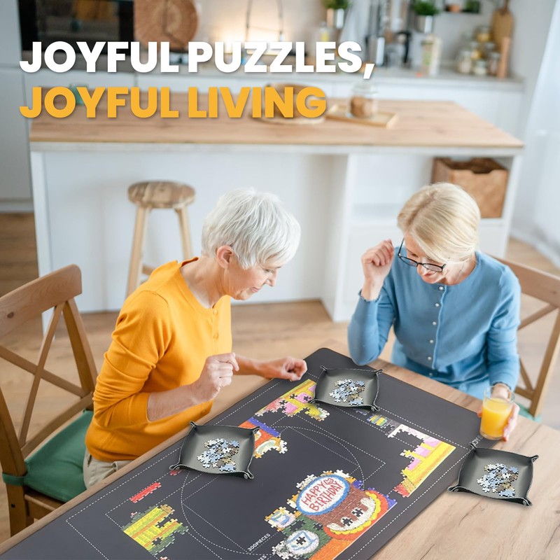 Odyssolve Jigsaw Puzzle Mat Roll Up 1500 Pieces Saver Pad