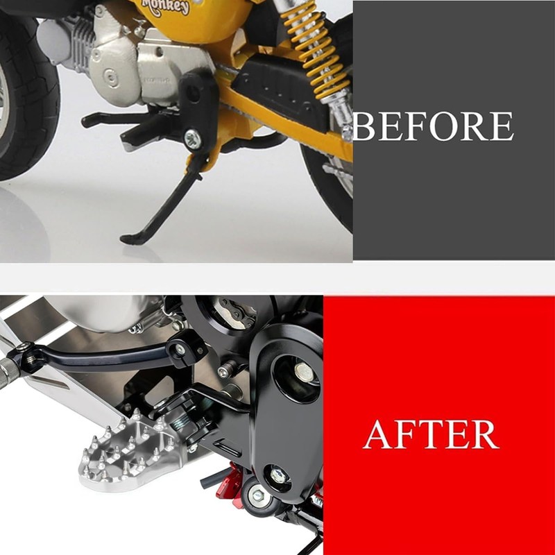 Monkey125 CNC Spiked Front Foot Pegs Compatible with Grom/MSX 125