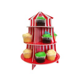 Cupcake Stand For Children's Parties, Big Top Cupcake Stand, 3 Tier Carnival, Circus Cupcake Stand
