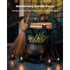 Homemory 12pcs Black Remote Timer LED Tea Lights Candles, 400+Hours