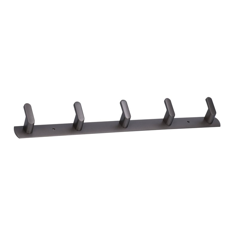 45cm Row Hook Wall Mount Aluminium Alloy Coat Towel Hook