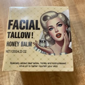 Unbranded Beef Tallow Face Balm 4.2 Oz, and Honey Unscented Grass Fed /Finished 2 Quantity