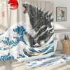 DESIHOM Funny Tall Shower Curtain Set, Fun Anime Monster Shower