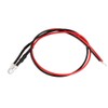 sourcing map 20Pcs 3mm Pre Wired LED, Red DC3-5V Clear