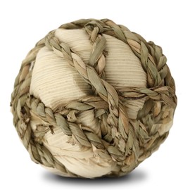 SunGrow Rabbit Leaf Ball, Trims Their Teeth, Entertaining Chew Item, Keep Bunny, Guinea Pig, Kitten & Chinchilla Well & Happy (3 Pack)