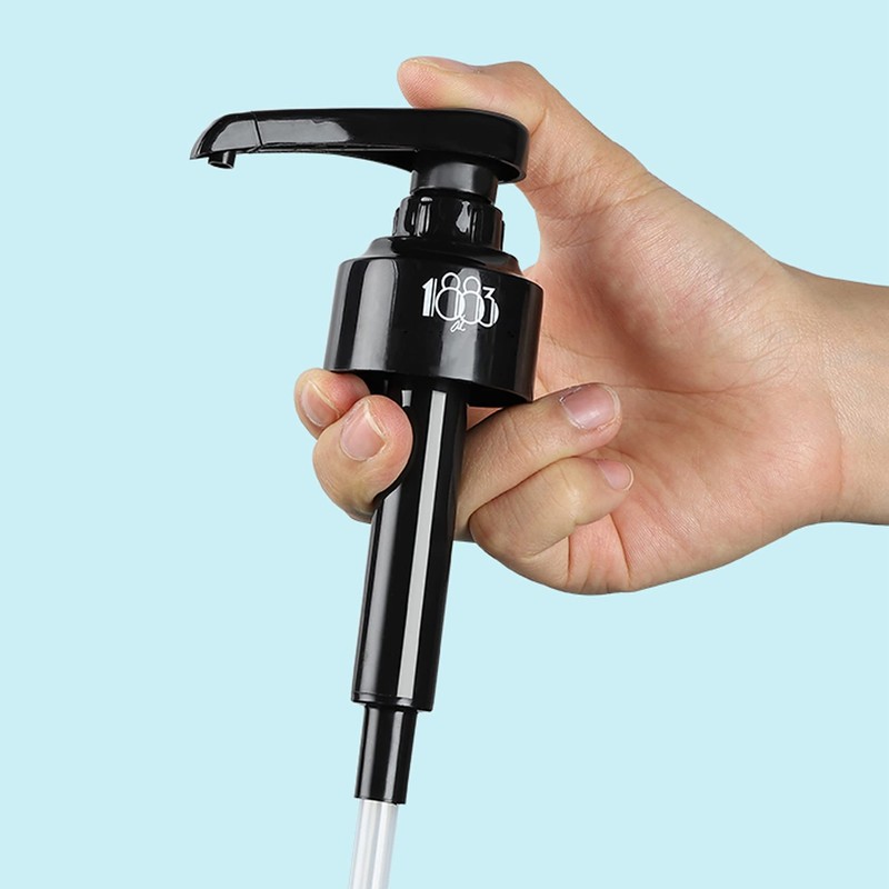 Micvtve 4 Packs Black 8 ml Syrup Pumps Dispenser Pump