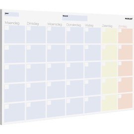 PACKLIST Maandelijkse Planner, Organizer A4 Minimalist - Eeuwige Agenda Calendar - Planner with 25 Maandelijkse Pagina's