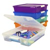 Storex Classroom Student Project Box, Plastic, 15.25 x 13.25 x