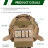 ClrfZebr Adjustable Tactical Helmet with Counterweight Pouch & Cover for
