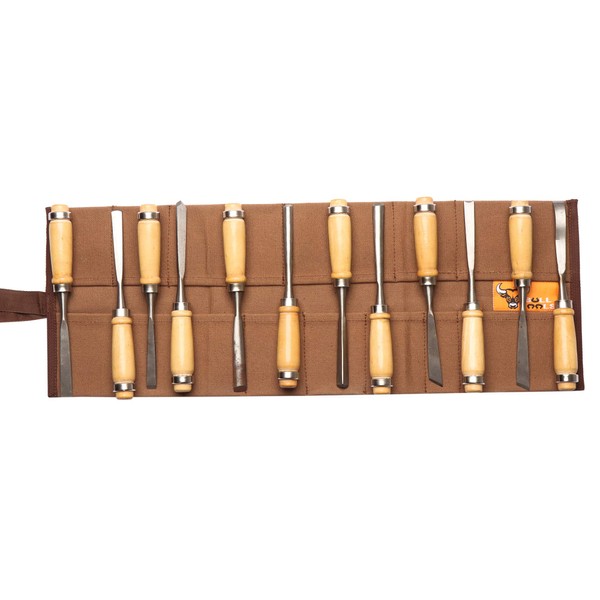BULL TOOLS Wrench & Tool Roll Up Pouch Organizer Bag