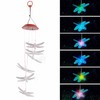 Solar Dragonfly Wind Chime Outdoor LED Wind Chime Garden Yard