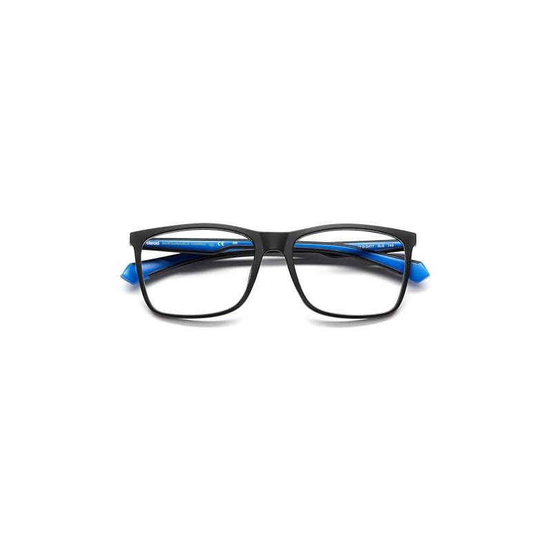 POLAROID Glasses Frame (Model Pld D477) for Men, Rectangular, Made