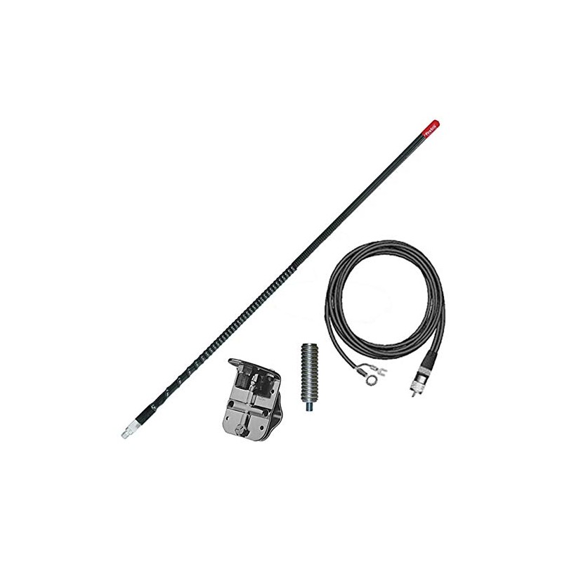 FIRESTIK 3ft Single Mirror NGP Kit Complete, Black, FG3648B