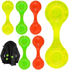 YUFFQOPC Pack of 6 Magnetic Reflectors, Reflective Magnetic Clip, Children's Reflectors for Prams, Backpacks, Jackets, Jogging, Bicycle