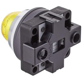 IDEC TWN Series APN122DNY Pilot Light, 1.2 inches (30 mm) Diameter, Round, LED Illumination, AC/DC 24 V