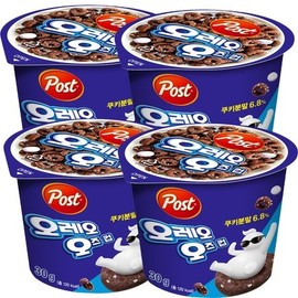 Dongseo Post Oreo Oz Cups 30g x 4 / 동서 포스트 오레오오즈컵 30g x 4개