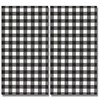Black & White Buffalo Plaid Disposable Bathroom Guest Towels Check
