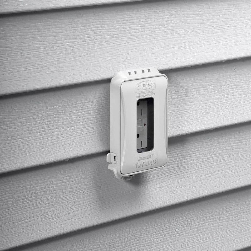 TAYMAC ML500W Single-Gang Mount 16-in-1 Flat Nonmetallic Weatherproof Vertical/Horizontal, 1-Pack,