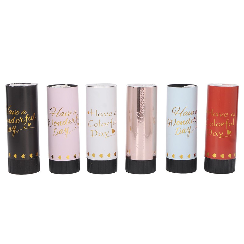 12Pcs Confetti Cannon Portable Mini Party Ambience Wide Application Confetti