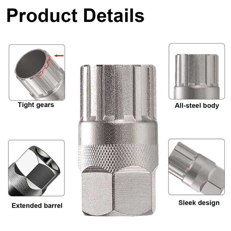 Ruayia Sprocket Puller Bicycle Tool Accessories, Bicycle Cassette Tool Cassette