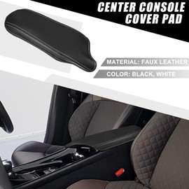 X AUTOHAUX Car Center Console Pad Waterproof Armrest Seat Box Cover Protector for Toyota C-HR 2016 2017 2018 2019 2020 2021 2022 Black White