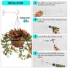 QIEGL 10inch Heavy Duty Plant Hangers Outdoor or Indoor Bird