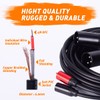 belipro Dual XLR Male to RCA Cable 50Ft, Heavy Duty