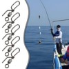 LT Easiyl 50Pcs Stainless Steel Cascade Swivels For Sea Fishing