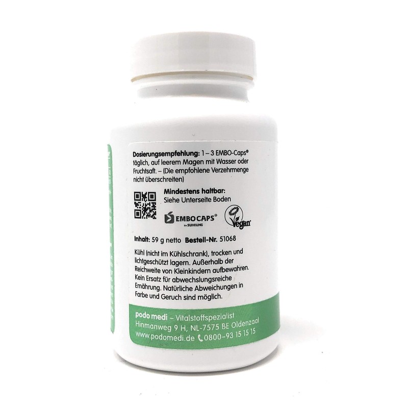 woscha GABA Plus (Gamma Aminobutyric Acid) 100 Embo-CAPS® (59g) (Vegan)