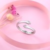 JLYY S925 Sterling Silver Hug Ring for Daughter Teen Girls