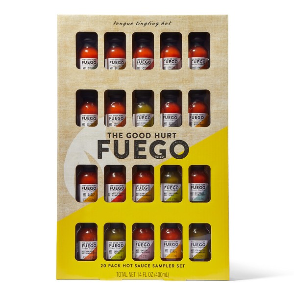 The Good Hurt Fuego by Thoughtfully, Hot Sauce Gift Set,