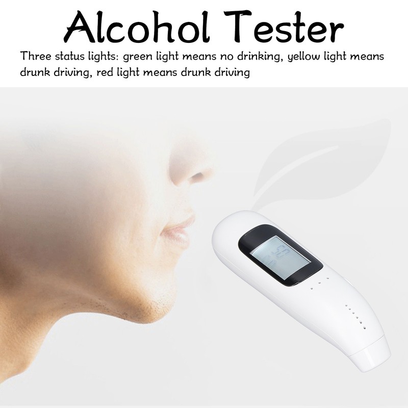 Portable Alcohol Detector High Sensitivity 3 Status Lights Hygienic C06