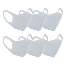 Shinpur Cooling Mask, Washable, for Summer, Feels Cool Against Your Skin, Color, Sports, for Adults, 3D, Comfortable (Light Gray, Size M, Set of 3)