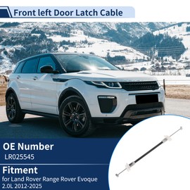 X AUTOHAUX Door Latch Cable Door Cable Latch Release No.LR025545 for Land Rover Range Rover Evoque 2.0L 2012-2025 Front Left 1 Pcs