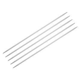 uxcell 5Pcs Knitting Needle 2.25mm Diameter 5.9 Inches Length Stainless Steel Double Pointed Sweater Stitching Needles for Handmade Projects DIY Knitting