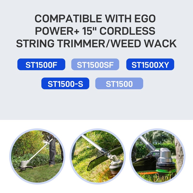 Kudoosen AH1300 String Trimmer Head Compatible with EGO Power+ ST1500,ST1500-S,ST1500F,ST1500SF,ST1500XY