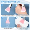 7PCS Silicone Brush Applicator Kit, Resin Brush Applicator UV Resin