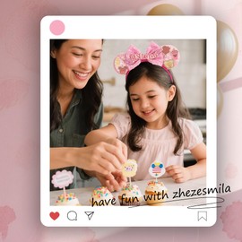 zhezesmila Mouse Ears for Women Birthday Girl Headband Sequin Ears Hair Accessories for Birthday Decorations Park Trips