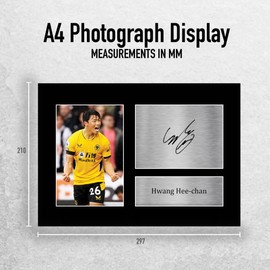 HWC Trading A4 Hwang Hee-chan Wolves Gifts Printed Signed Autograph Picture for Football Fans and Supporters