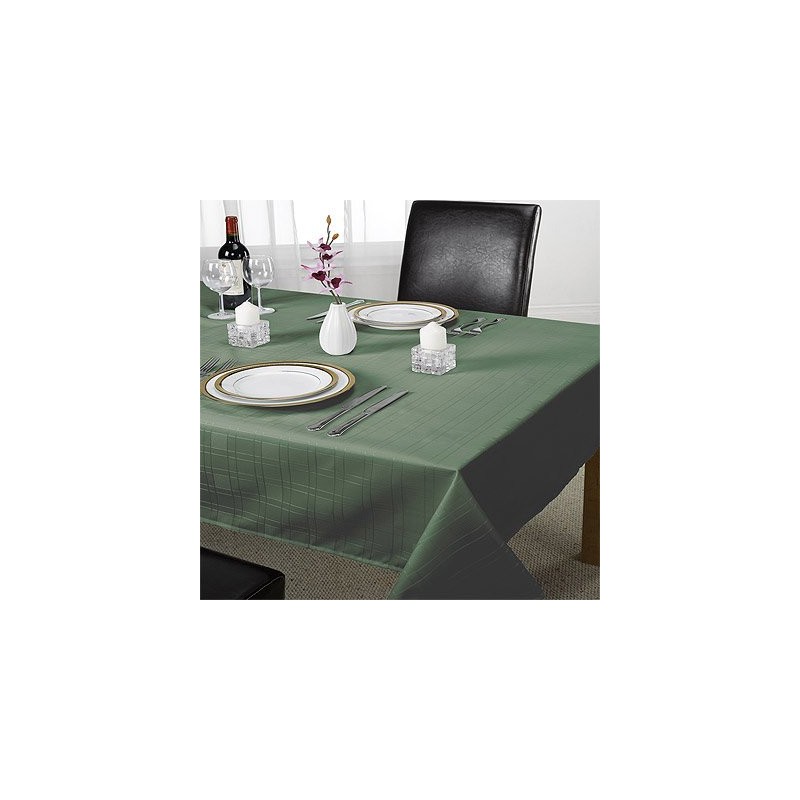 Emma Barclay Chequers - Jacquard Table Cloth in Forest Green