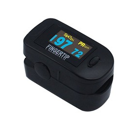 Concord BlackOx Deluxe Fingertip Pulse Oximeter with 6-way Display, Carrying Case and Lanyard                                                         