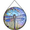 Stained Glass Window Hanging,Large Dragonfly Suncatcher,12 inch Stained Glass Suncatcher,Dragonfly