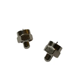 Coax Cable End Terminator Caps 75 Ohm F Type for Ports on Splitter, Wall Plates, Sattelite, Antenna (2-Pack)