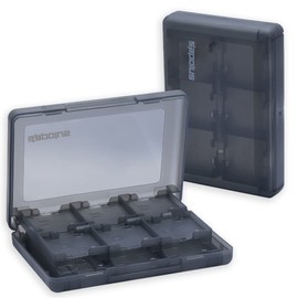 sapolus 3DS Soft Case, Game Soft, Large Capacity, Storage Cassette, Memory Cards, 24 Cards, black, General
