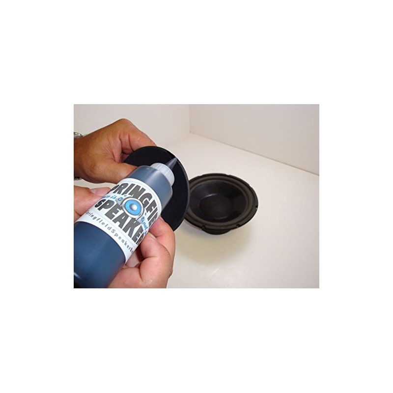 Pro-Grade Black Rubberized Speaker Repair Adhesive Glue (4 oz) -