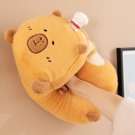 OUKEYI 50cm Bread Plush Pillow, Cute Smile Soft Cartoon Body Pillow for Sleeping Bread Stick Pillow Stuffed Animals Funny Soft Bread Food Plushies Toy Great Gift Choice for Kids Adults