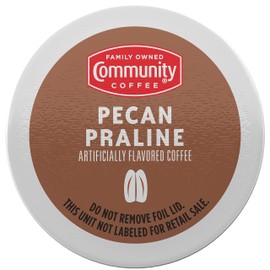 Community Coffee Pecan Praline Flavored 144 Count Coffee Pods, Medium Roast, Compatible with Keurig 2.0 K-Cup Brewers, 36 Count (Pack of 4)